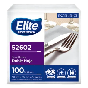 Elite Servilleta Mantel Doble Hoja 100 unid