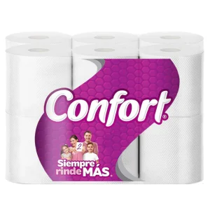 Confort Papel Higienico Doble Hoja 50 metros 12 rollos