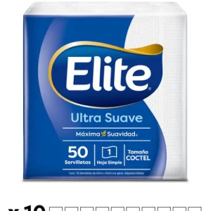 Elite Servilleta cóctel 10 x 50 unid