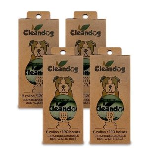 Cleandog Bolsas biodegradables para desecho de perro 4 x 120 unids