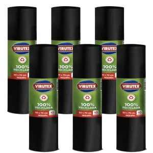 Virutex Bolsa de Basura Pequeña 50 x 70 cm 6 x 10 unid