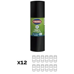 Virutex Bolsa de Basura Grande 80 x 110 cm 12 x 10 unid