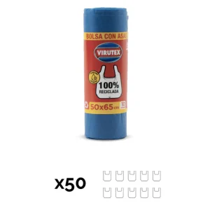 Virutex Bolsa de Basura con Asas 50 x 65 cm 50 x 10 unid