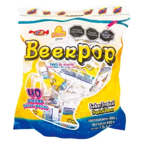 Exh Paleta Las Delicias Beerpop Bls Las Delicias 40 PZS