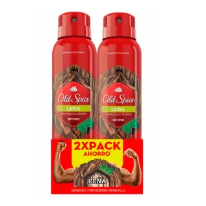 Desodorante Old Spice Leña Aerosol HOMBRE 2PACK 150 MLL