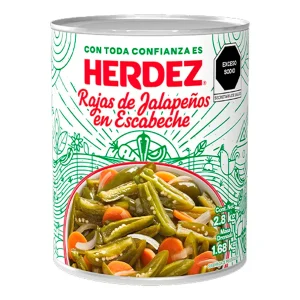 Chiles Herdez Rajas 2.8 KGS