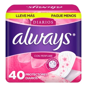 Panty P.Always Diarios C/Perfume P.Always Diarios 40 PZS