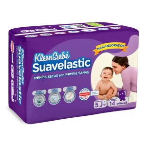 Pañal Kleen Bebe Suavelastic Max Jumbo 14 PZS