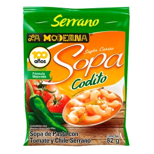 Sopa Sopa Moderna Codito Chile Serrano Moderna Chile Serrano 82 GRS