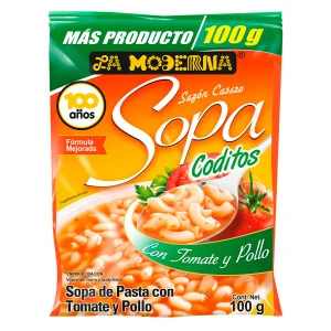 Sopa Sopa Moderna Tom Coditos Moderna Con Tomate 100 GRS