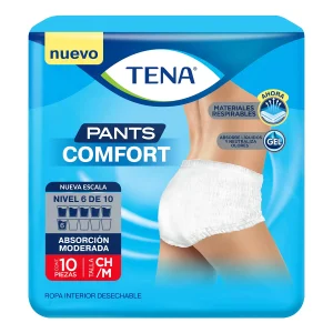 Calzon Tena Confort+2Pz Tena Pants Med . 10 PZS