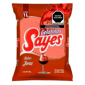 Gelatina Sayes Jerez Agua 120 GRS