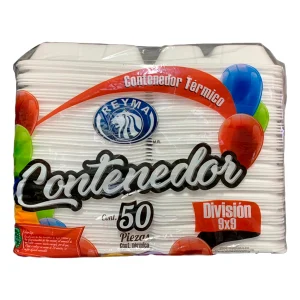 CONTENEDOR REYMA TERMICA 9X9 CON DIVISION 50 PZS