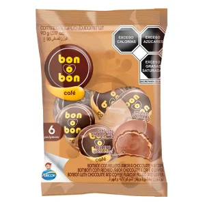 Chocolate Bon O Bon Cafe 6Pzas 15G 15 GRS