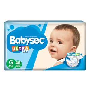 Pañal Babysec Ultrasec Grande 40 PZS