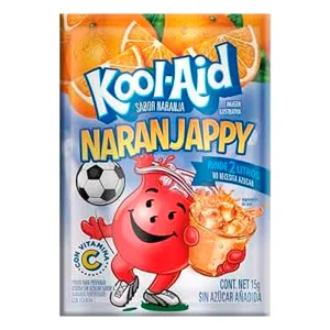 Bebida En Polvo Kool Aid Naranjappy 15 GRS