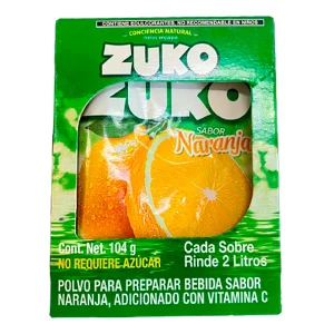 Bebida En Polvo Zuko Naranja 13 GRS