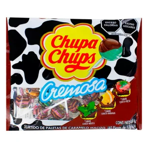 Exh Paleta Chupa Chups Cremosa Choco Chupa Chups 40 PZS