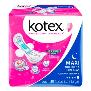 T Kotex Maxi Noc F.M.A C/A Kotex 30 PZS