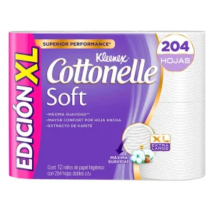 Papel Higienico Kleenex Cott Soft Xl 204 Hd 12 PZS