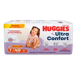 Pañal Huggies Ultra Confort E7 (A) Huggies 40 PZS