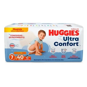 Pañal Huggies Ultra Confort E7 (O) Huggies 40 PZS