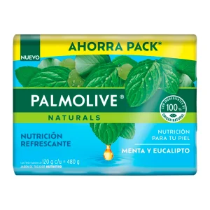 Exhibidor Jabón De Tocador Palmolive Menta Y Eucalipto 120 GRS
