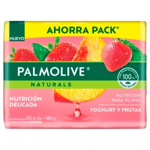 Exhibidor Jabón De Tocador Palmolive Yogurth Y Frutas 120 GRS