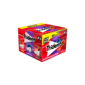 Chicle  Exh Chicle Trident 4S Fun Mix  Trident  4S Fun Mix  +1 60 PZS