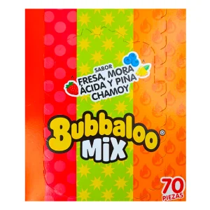 Chicle  Exh Chicle Bubbaloo Mix Extreme Chicle  Mix Extreme 5.1 GRS