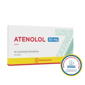 Atenolol Comprimidos Recubiertos 50mg Cenabast