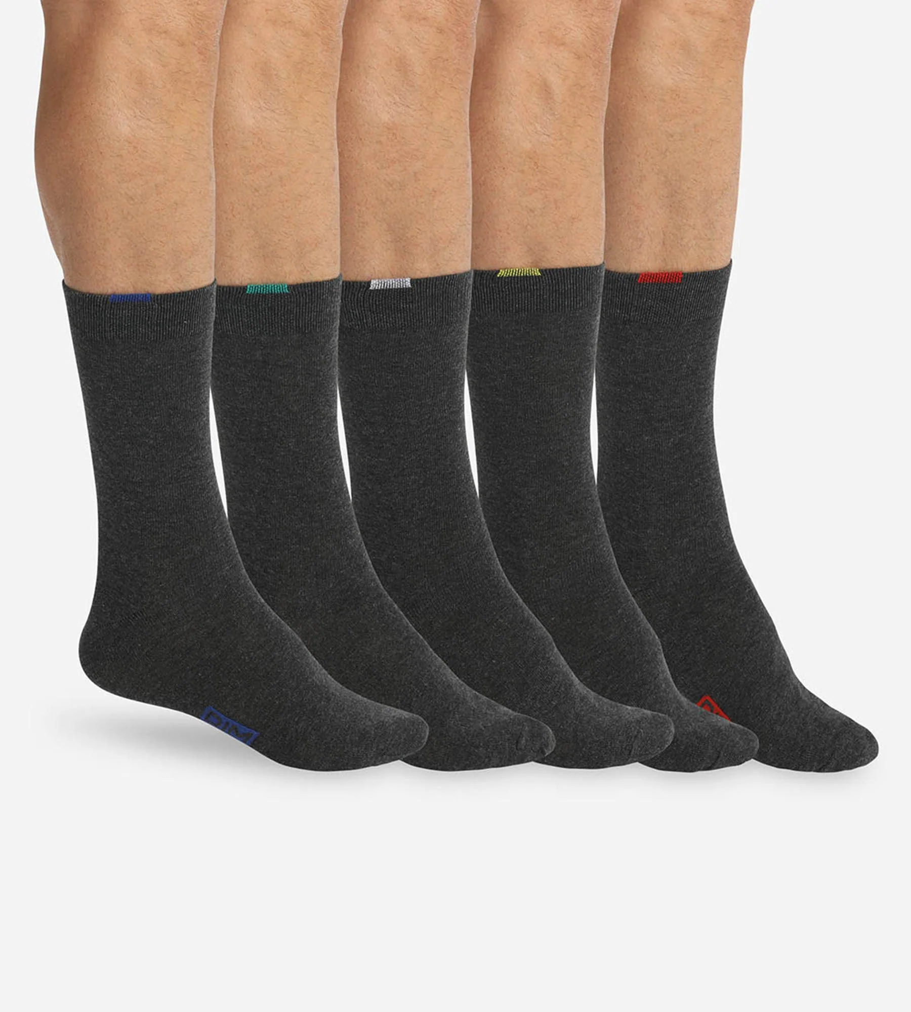 Lote de 5 pares de calcetines grises EcoDIM para hombre