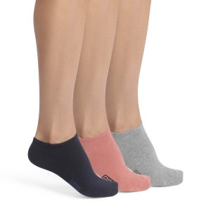 Pack de 3 pares de calcetines de algodón rosa marino para hombre Dim