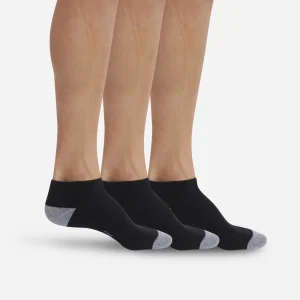 Lote de 3 calcetines bajos deportivos negros EcoDIM Micro para hombre