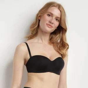 Sujetador bandeau negro sin aros InsiviFree
