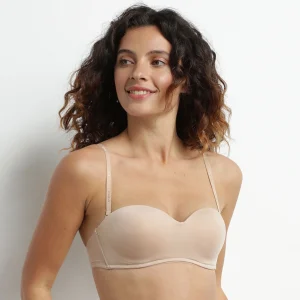 Sujetador bandeau sin aros nude InvisiFree de Dim