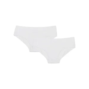 Pack de 2 culottes blancos de microfibra Niña - Pocket Micro