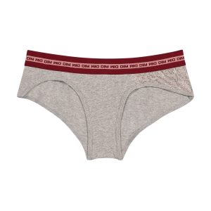 Shorty fille Dim sport gris chiné