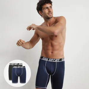 Pack de bóxers largos en microfibra termorreguladores Gris Negro Dim Sport