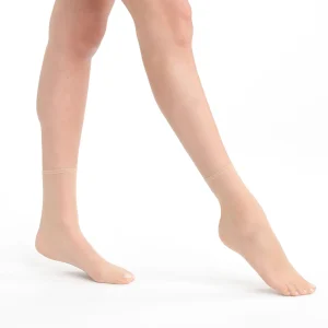 Pack de 2 pares de calcetines tobilleros para mujer Transparente Marfil Dim Sublim Gasa