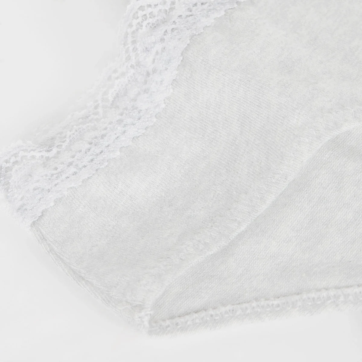 Bragas de niña de algodón elástico con cintura de encaje Blanco Dim trendy - Imagen 3