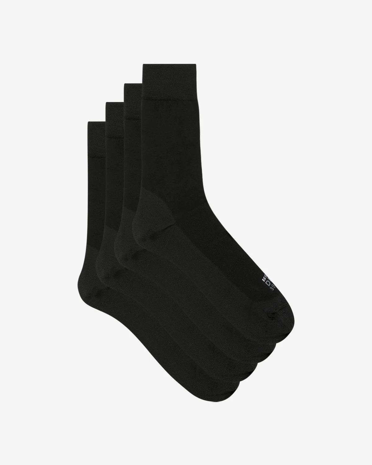 Juego de 2 pares de calcetines reforzados para hombre Negro Súper resistentes - Imagen 2
