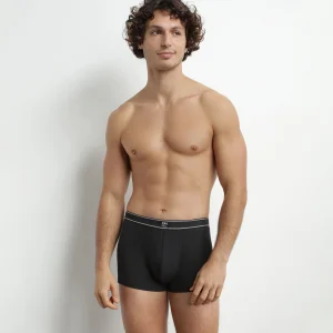 Calzoncillos de algodón modal acanalado para hombre Negro Dim Elegant