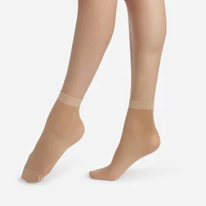 Pack de dos pares de calcetines tobilleros de reforzada Beis Luminoso Ultra Resist