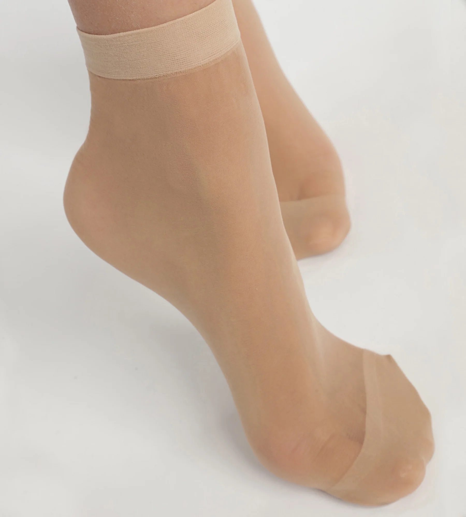 Pack de dos pares de calcetines tobilleros de reforzada Beis Luminoso Ultra Resist - Imagen 2