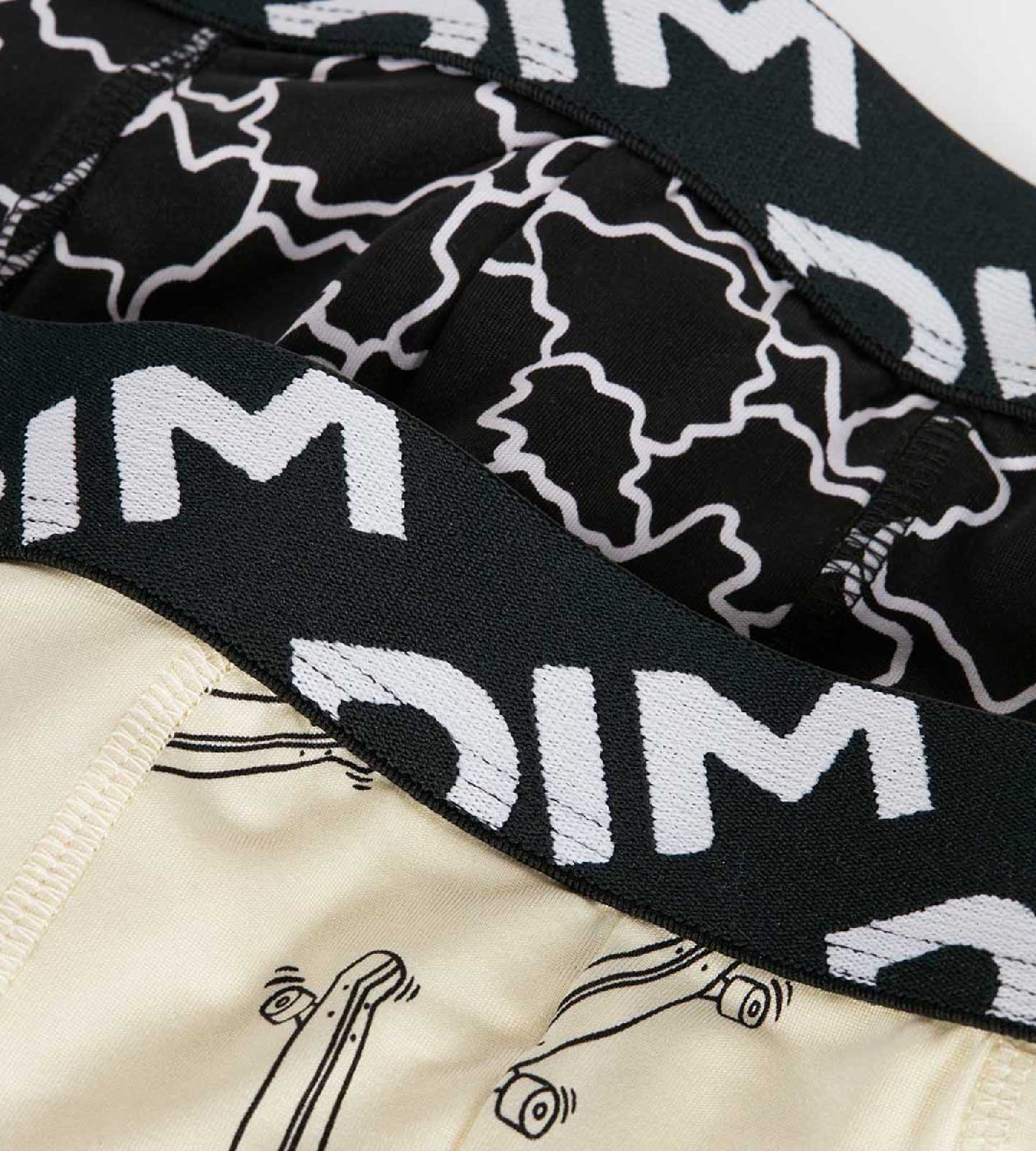 Pack de 2 bóxer de niño en microfibra reciclada con estampado skate Dim Micro - Imagen 3