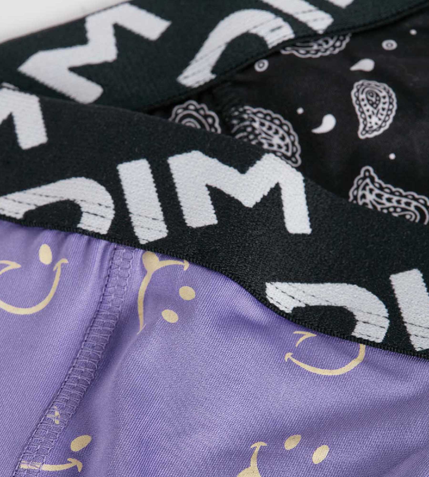 Pack de 2 bóxer de niño en microfibra reciclada con estampado smiley Dim Micro - Imagen 3