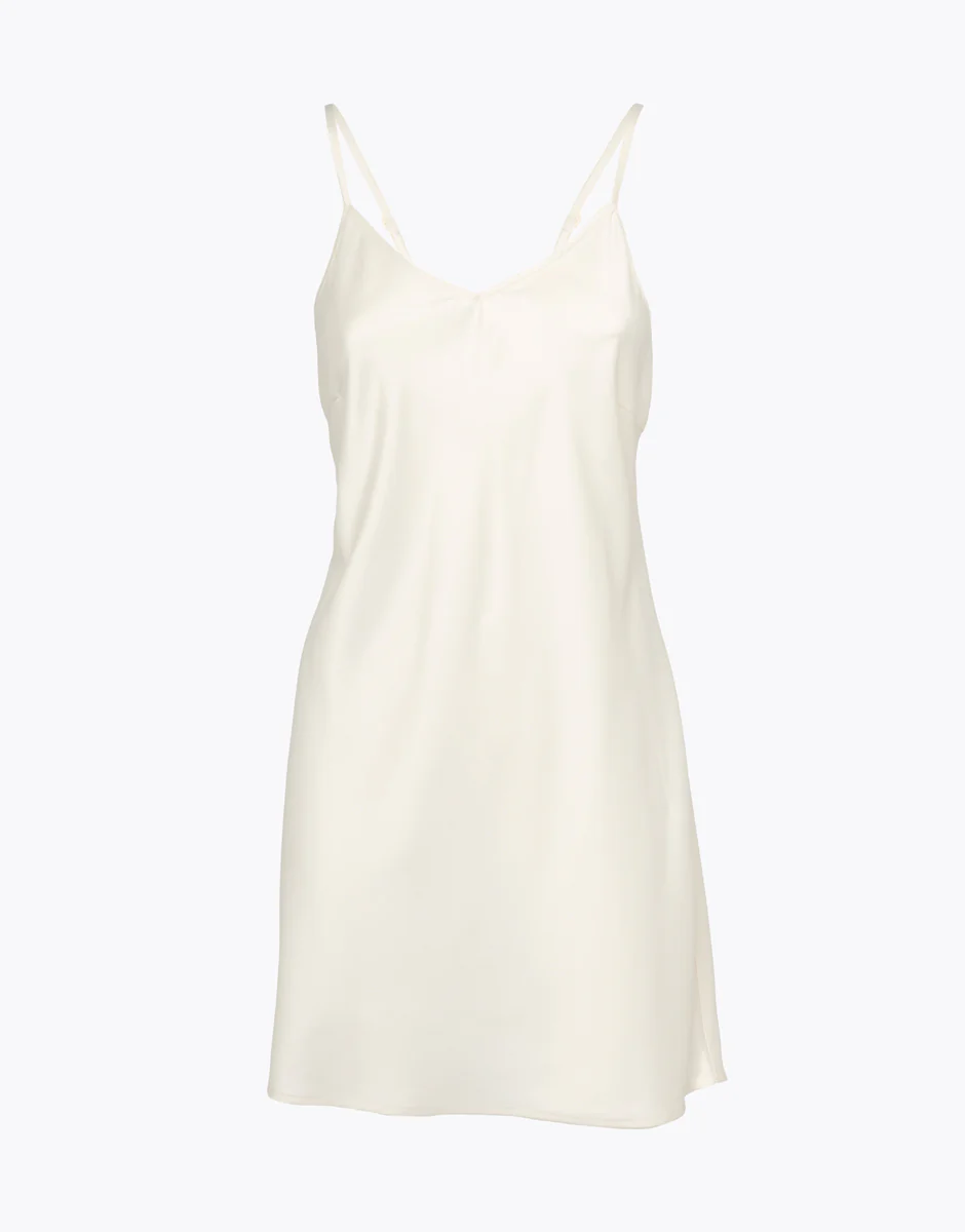 Camisón de satén marfil - Imagen 3