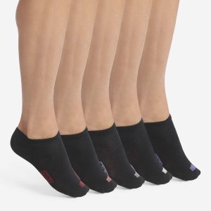 Pack de 5 pares de calcetines negros de algodón para hombre con etiquetas EcoDim