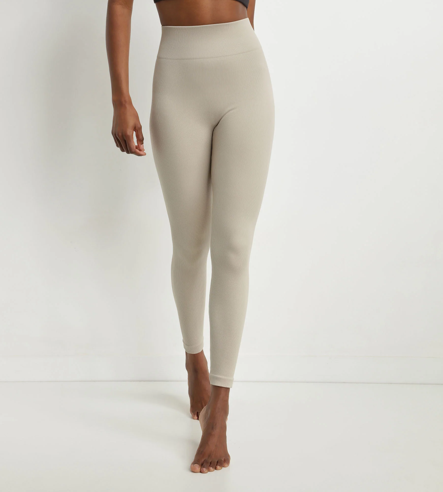 Legging de mujer de punto canalé Beis Dim Comfywear